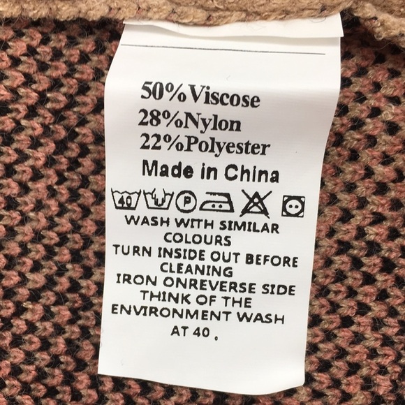 Zesica Tan‎ Pink Leopard Knit Cardigan Womens Medium Tunic Sweater Open Front - Picture 7 of 10